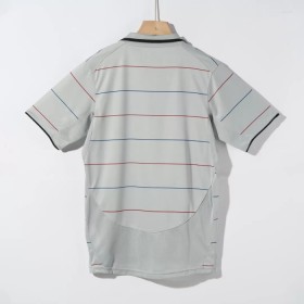 Koszulka Barcelona 2003-04 Retro Wyjazdowe Koszulki Piłkarskie Krótki Rękaw